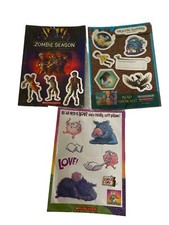 New Scholastic Book Sticker Sheets 3 Packages Zombie Season Dragon Masters Love