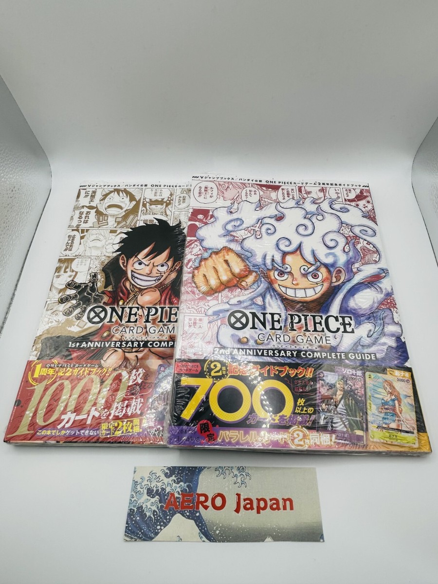 ONE PIECE CARD GAME 1st 2nd ANNIVERSARY COMPLETE GUIDE Book Set w