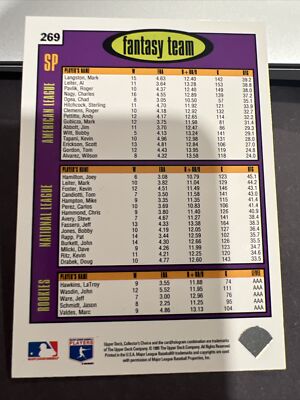 1996 Upper Deck Collector's Choice Fantasy Team Randy Johnson HOF
