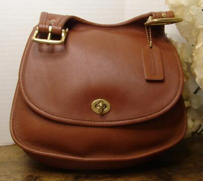 COACH レザー ボディバッグ ブラウン Coach 9139 Vintage Milk Chocolate Brown Leather Bellini Small