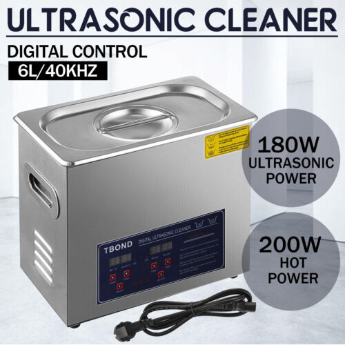 Digital Ultrasonic Cleaner 6L Ultrasonic Cleaner Ultrasonic Cleaner NEW - Picture 1 of 11