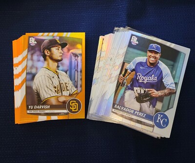 2023 Topps Big League Electric Orange and Rainbow Foil Parallels You Pick!