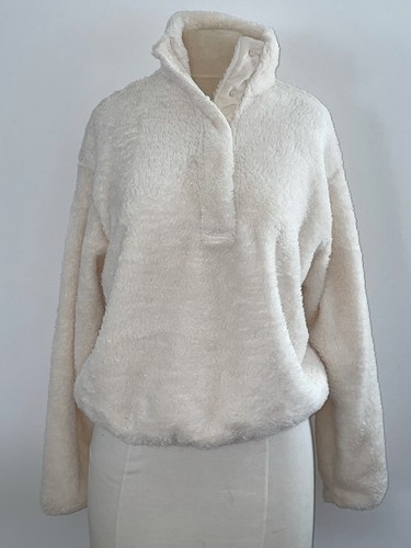 H\u0026M Women's Pullover Fleece Furry 