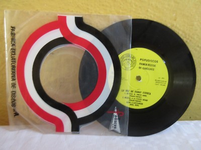 LOS CANTORES DEL SOL -FANNY CORREA / HERNAN CASTILLO- 1974 ECUADORIAN 7'' EP PS