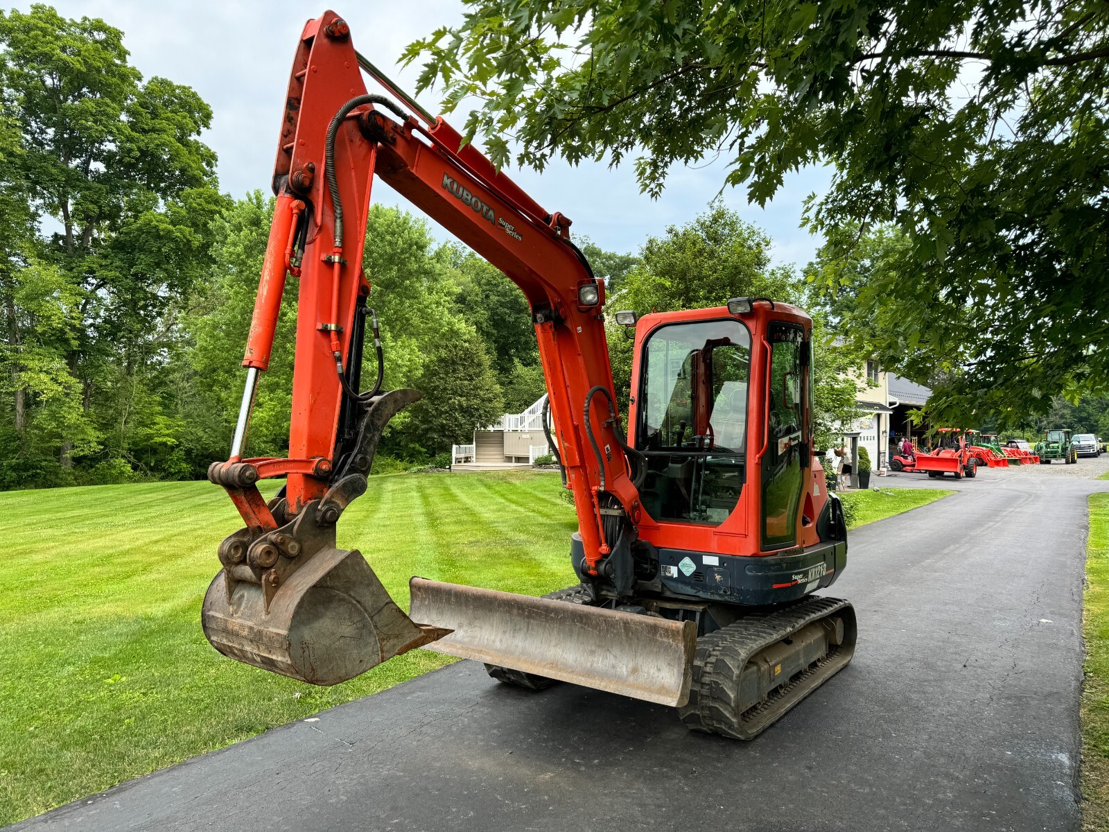 2007 Kubota KX1213 Mini Excavator Hydraulic Thumb Cab Heat A/C eBay