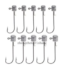 20Pcs Long Shank Ned Rig Jig Heads Fishing Hooks Weedless Secondary Hooks 2g-18g