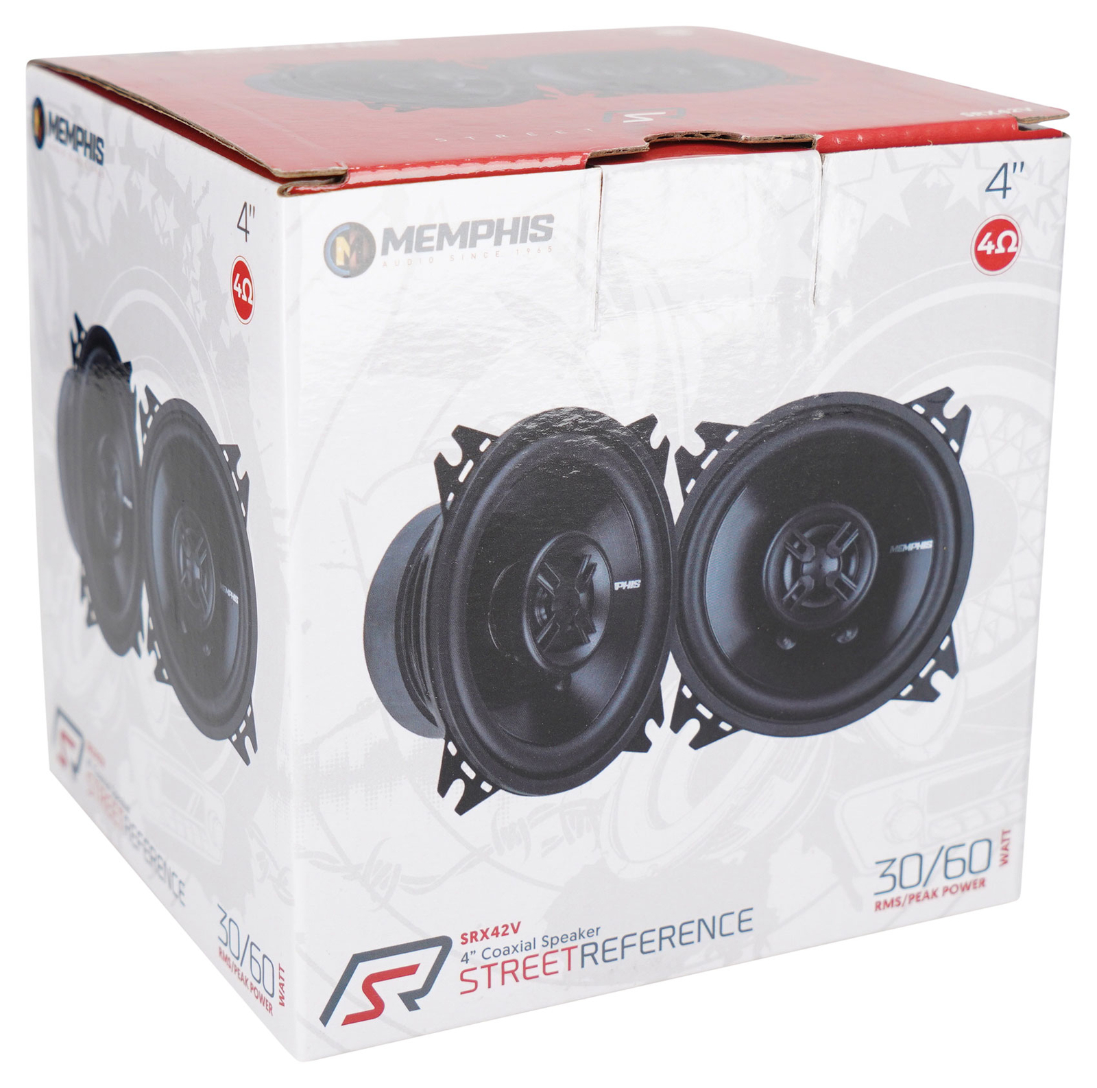 4 Memphis Audio SRX42V - 4 тонких автомобильных стереодинамика мощностью 60 Вт