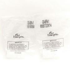 Lot of 2 Entegris C6-6FN-1 Flaretek Straight Adapter, 3/8" Tube to 3/8" MNPT PFA