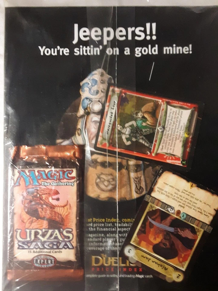 Urza's Saga sealed booster pack Duelist 32 Dec 1998 FREE SHIPPING  promocardsNEW - Image 3 of 4