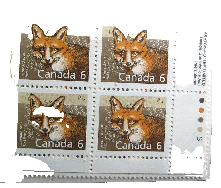 Foxes Canadian Stamps