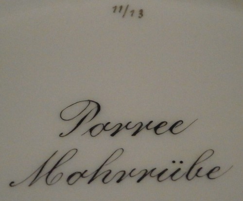 Six Ancien KPM Berlin Porcelaine Veggie Scene Plaque Ensemble Porzellan Teller - Photo 9 sur 11