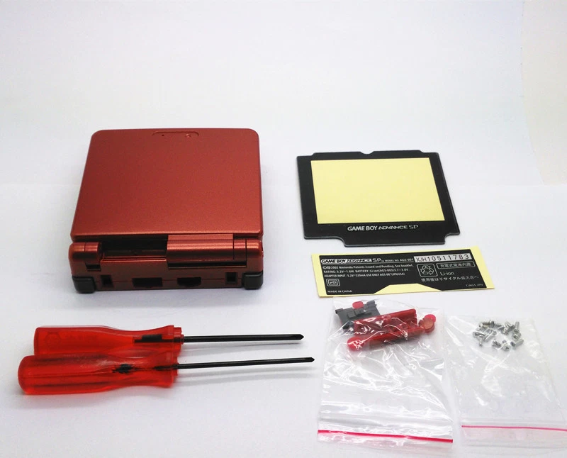 New Red Shell Housing Replacement Nintendo Gameboy Advance SP GBA SP Console - Image 3 of 4