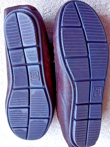 SAOLA Totes Ciabatte Mocassino Uomo Marrone Anticato Suola Comfort Tg 8 10 11 Nuove