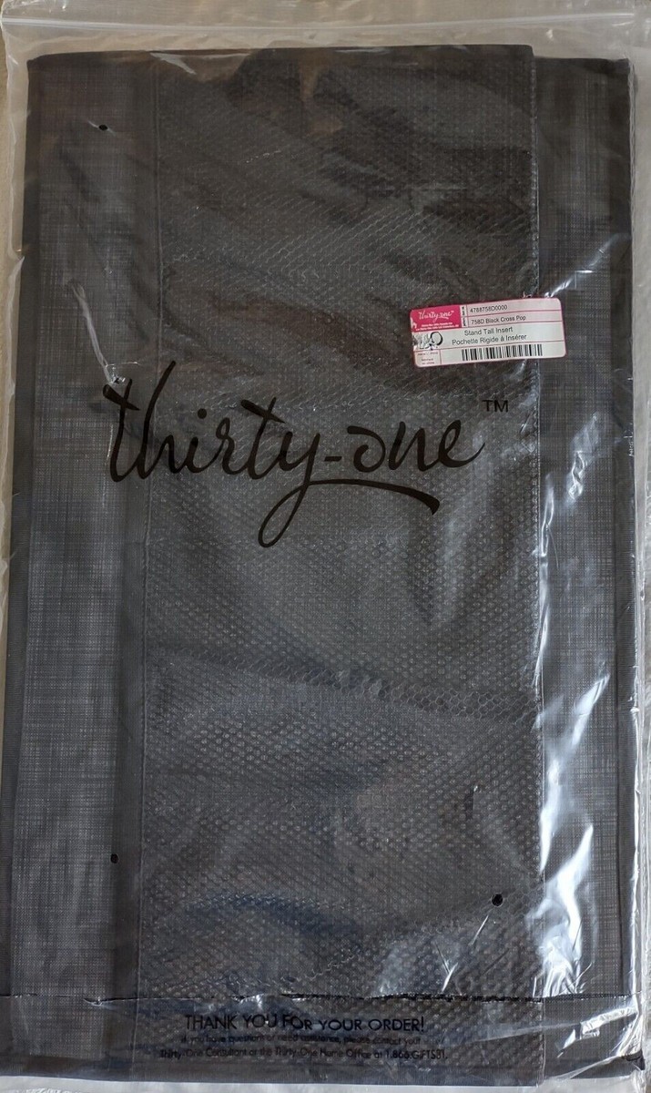🔥 31 THIRTY ONE Large Utility Tote Stand Tall Insert NEW Black