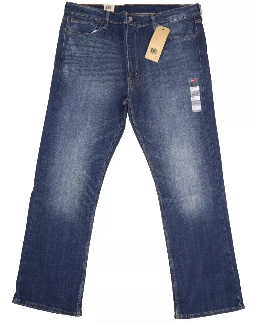 Levi 527 Mens Slim Bootcut Denim Blue Jean Wave Allusion Cotton Stretch 40x32