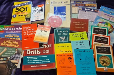 Spanish Teacher LOT Language Learning Quick Study Academic Grammar Verbs Vocab