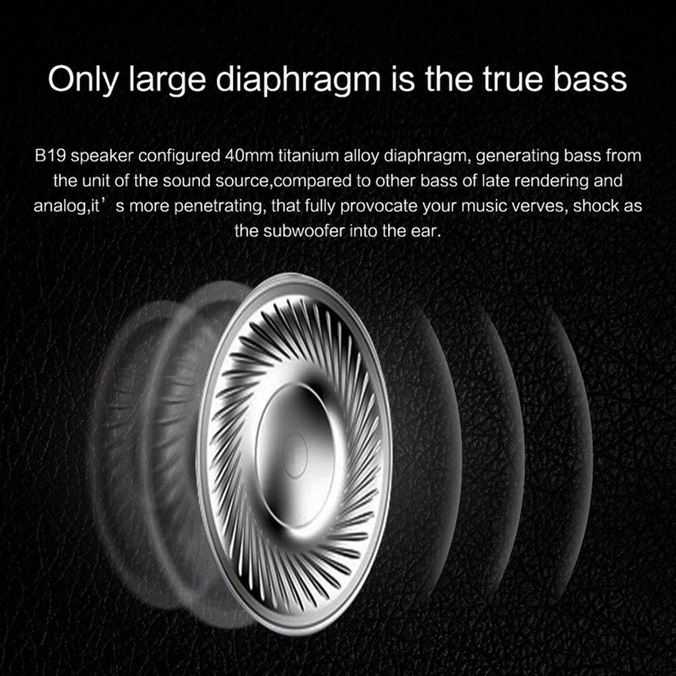 Universal Bluetooth Headset Wireless Hi-Fi Stereo Foldable Headphones Earphones - Image 3 of 4