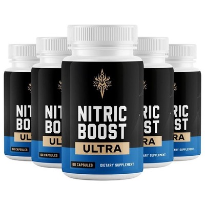 (5 Pack) Nitric Boost Ultra Energy Pills for Ed Nitric Boost Ultra for Men 60ct