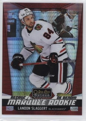 2024 O-Pee-Chee Platinum Red Prism 194/199 Landon Slaggert #225 Rookie RC 0nr3