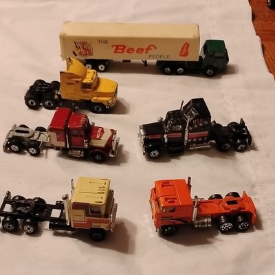 Yat Ming Matchbox Diecast Truck Kenworth Mack Ford Lot Red Yellow Black 1991