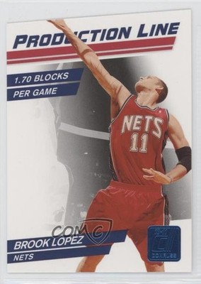 2010-11 Donruss Production Line Sapphire Die-Cut 20/49 Brook Lopez #69 u6m