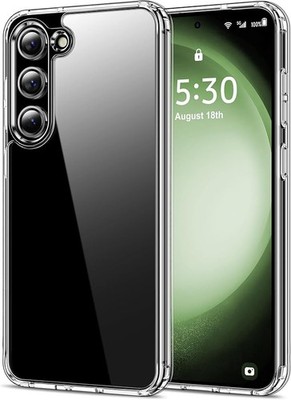 Samsung Galaxy S23+ Plus 5G 6.6-Inch Case, Transparent Hard Back Cover with Drop