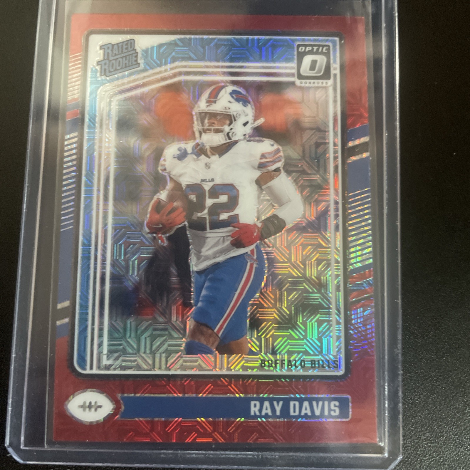2024 Donruss Optic Ray Davis Red Mojo Rated Rookie #283 Bills
