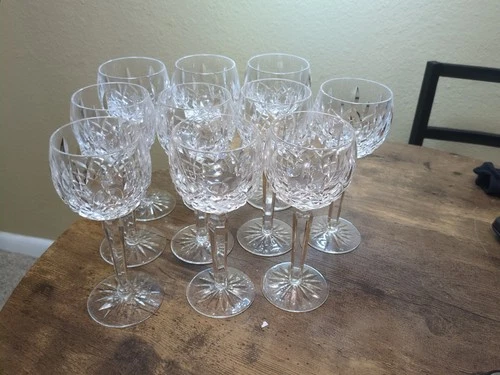 Vintage Waterford Lismore Hock Wine Goblet - Set Of 10
