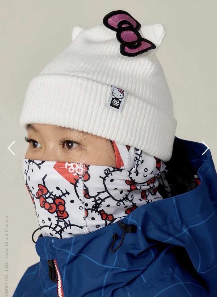 Balaclava articulada 686 Alpha, Hello Kitty branca - Imagem 2 de 4