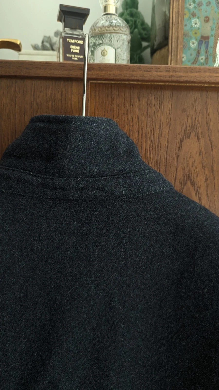 Hand Made In USA Imogene + Willie Wool Chore Jacket Men's SMALL Blue Black  image 9