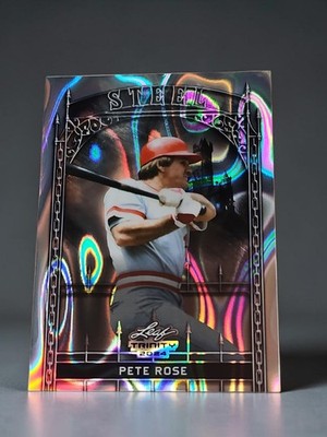  2024 Leaf Trinity Mega Box - Steel Pete Rose #S-56 Silver Lava 133/290