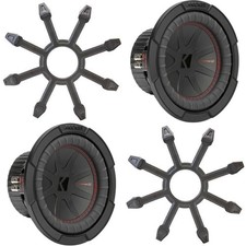 Kicker (2) 48CWR84 CompR 8" Subwoofer, DVC, 4-ohm - Includes Grill