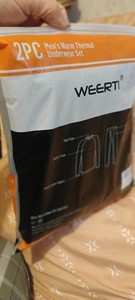 WEERTI Men's Thermal Underwear Set 2 PC ULTRA SOFT MICROFIBER M Long Johns