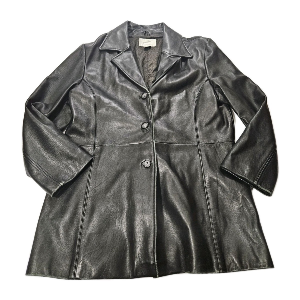 Jacqueline Ferrar Genuine Lambskin Jacket Womens XL Leather Lined