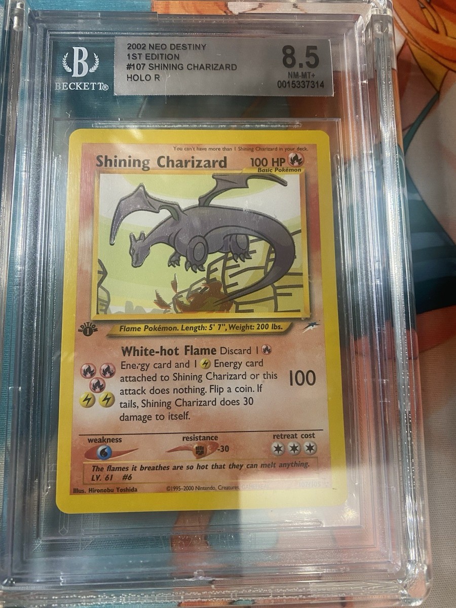 2002 Pokemon Neo Destiny - Charizard 107/105 1st ED Holo - BGS 8.5
