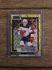 2023-24 OPC Platinum Luke Hughes Marquee Rookie Neon Yellow Surge #204