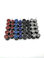 5x Sets Mix Advan V2 11/13mm DEEP DISH Wheels Rubber Tires for 1/64 HW Toy Car
