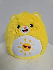 Squishmallows Care Bears Funshine Bear 12 Inch Sunny Tummy Blue Soft Plush New