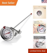Instant Read Candy  Deep Fry Thermometer, 2" Stainless Steel Precision Gauge