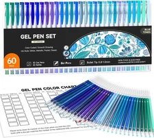 Shuttle Art 60 Pack Blue Tone Gel 1 Count (Pack of 60), 60 