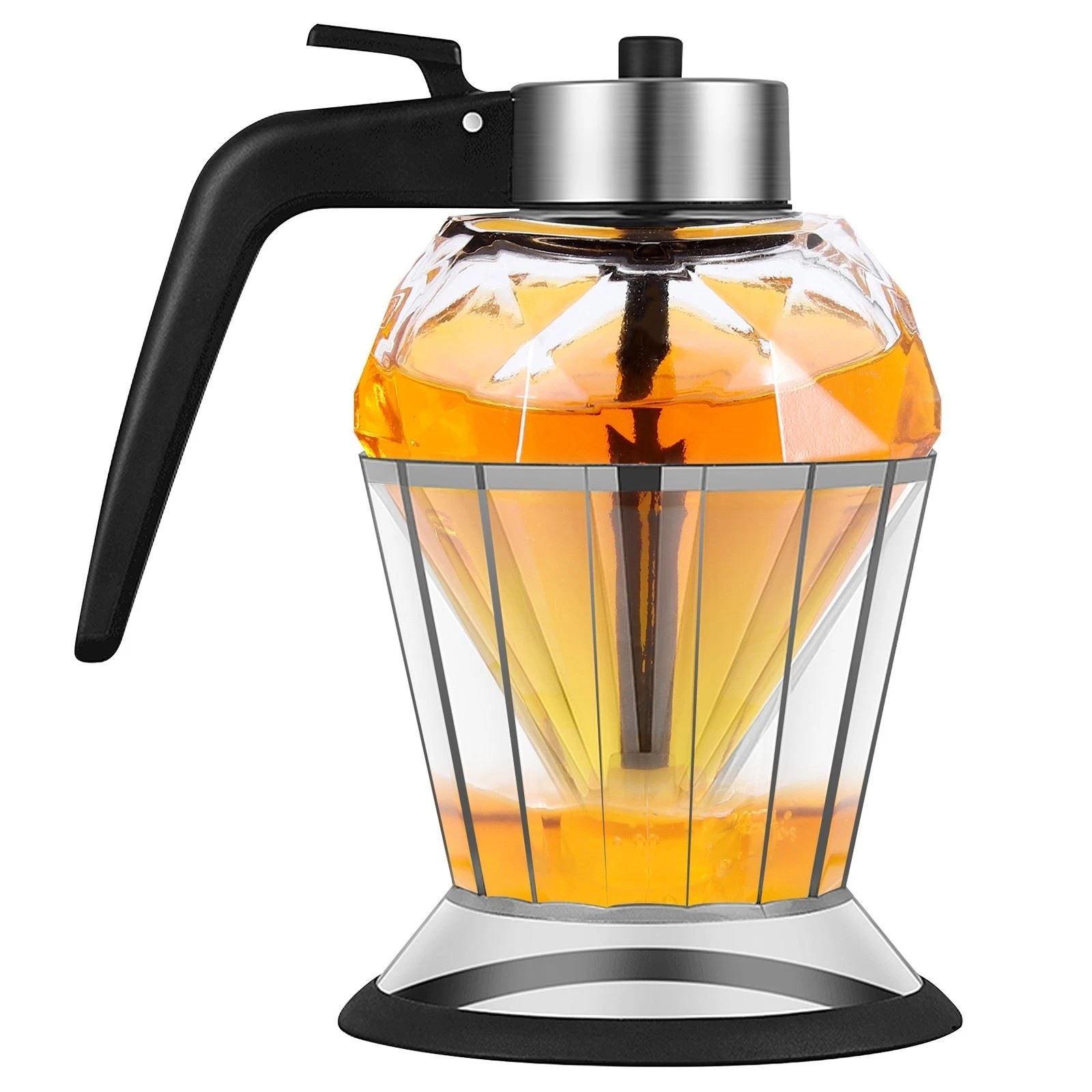 Olive Oil Dispenser Glass Bottle Honey Jar Dispenser Glass Cruet