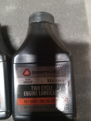 countyline two cycle engine lubricant pack of 2 40:1 ratio one gallon mix 