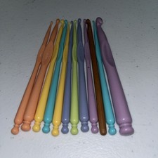 Crocheting Hooks Multi Colored Not A Full Set