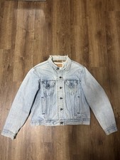 Vintage Levi's Light Wash Blue Denim Jacket Trucker distressed Type 3 70505