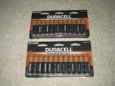 2X New Duracell Power Boost Pack of 24 Alkaline AA Batteries