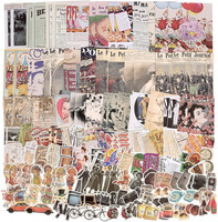 200 StüCk Vintage Scrapbooking Papier Washi Sticker Aesthetic Set Aufkleber Retr