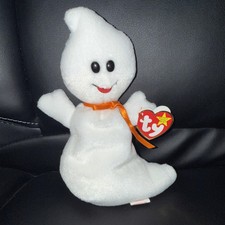 Vintage TY Beanie Babie “Spooky” The Ghost Halloween 1995 MWMTs