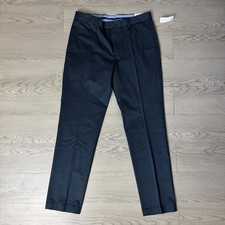 Brooks Brothers Navy Lightweight Advantage Chino Milano Fit Stretch Pants 33x32