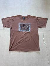 2000s Vintage Gold  s Gym Brown T Shirt Size L