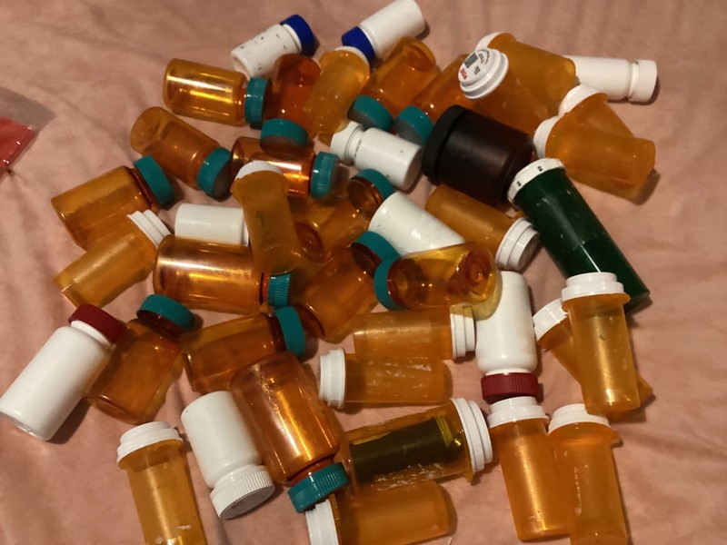 Lot Of over 40 Empty Plastic Medicine and miscellaneous Pill Bottles craft tools